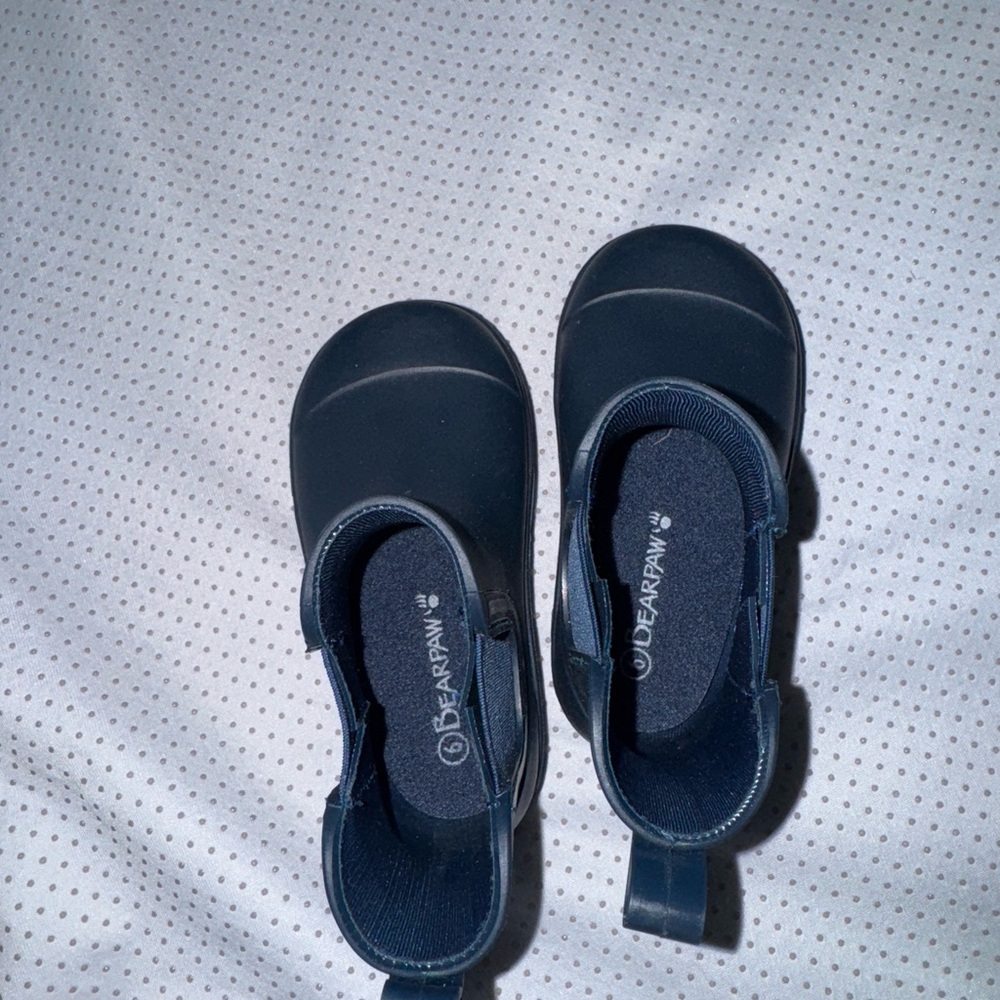 Kids Navy Blue Boots - Picture 4 of 4
